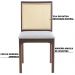 Kit 2 Cadeira Decorativa Sala de Jantar Steve Amêndoa G55 - Gran Belo
