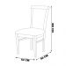 Kit 2 Cadeiras Decorativa Sala de Jantar Madeira Maciça Fabregas Facto Pérola/Capuccino/Mel G42 - Gran Belo