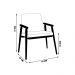 Kit 2 Cadeiras Decorativa Sala de Jantar Sidnei Linho Azul G17 - Gran Belo