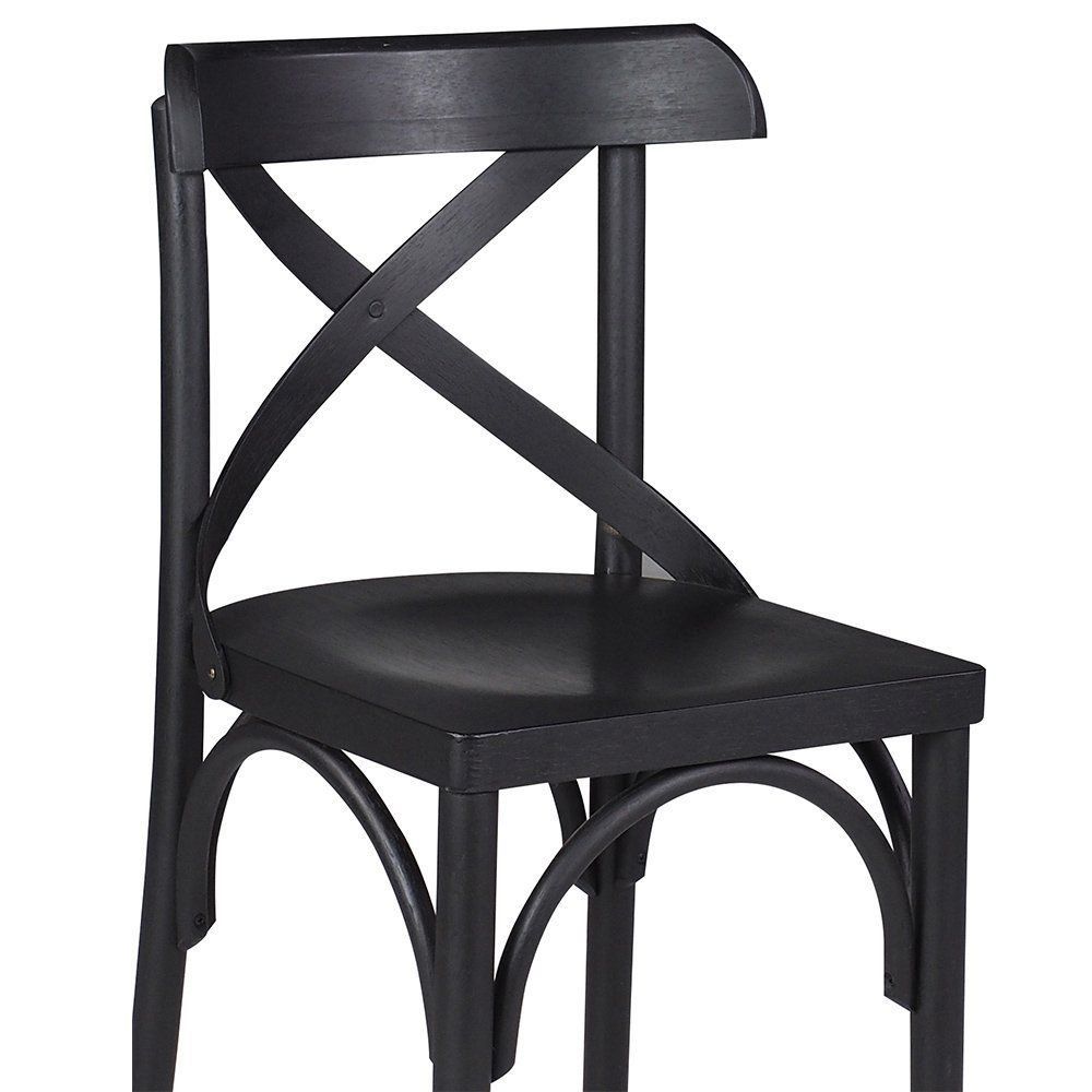 Kit 2 Cadeiras Decorativas Crift Preto - Gran Belo