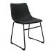 Kit 2 Cadeiras Decorativas Marquezine Sala de Jantar PU Base Aço Preto G56 - Gran Belo