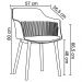 Kit 2 Cadeiras Decorativas Para Sala de Estar Sócrates Azul Marinho G56 - Gran Belo