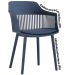 Kit 2 Cadeiras Decorativas Para Sala de Estar Sócrates Azul Marinho G56 - Gran Belo