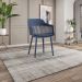 Kit 2 Cadeiras Decorativas Para Sala de Estar Sócrates Azul Marinho G56 - Gran Belo