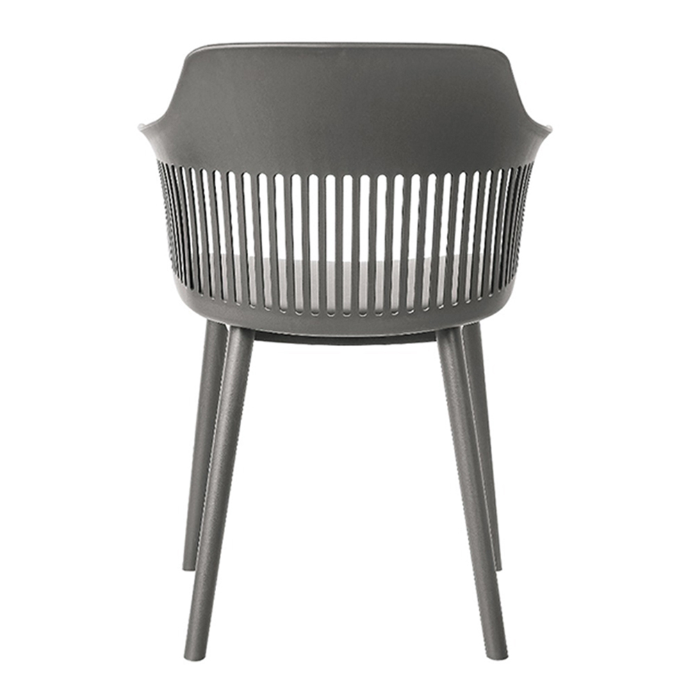 Kit 2 Cadeiras Decorativas Prescott Sala de Jantar PP/PU Cinza G56 - Gran Belo