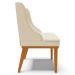 Kit 2 Cadeiras Decorativas Sala de Jantar Base Fixa de Madeira Firenze Linho Bege/Castanho G19 - Gran Belo