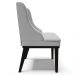 Kit 2 Cadeiras Decorativas Sala de Jantar Base Fixa de Madeira Firenze Linho Cinza/Preto G19 - Gran Belo