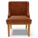 Kit 2 Cadeiras Decorativas Sala de Jantar Base Fixa de Madeira Firenze PU Nozes/Castanho G19 - Gran Belo