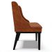 Kit 2 Cadeiras Decorativas Sala de Jantar Base Fixa de Madeira Firenze PU Nozes/Preto G19 - Gran Belo