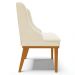 Kit 2 Cadeiras Decorativas Sala de Jantar Base Fixa de Madeira Firenze Veludo Bege/Castanho G19 - Gran Belo