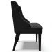 Kit 2 Cadeiras Decorativas Sala de Jantar Base Fixa de Madeira Firenze Veludo Preto G19 - Gran Belo