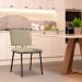 Kit 2 Cadeiras Decorativas Sala de Jantar Fennel Linho Bege G17 - Gran Belo