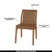 Kit 2 Cadeiras Decorativas Sala de Jantar Madeira Maciça Bruyne PU Sintético Marrom G13 - Gran Belo