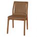 Kit 2 Cadeiras Decorativas Sala de Jantar Madeira Maciça Bruyne PU Sintético Marrom G13 - Gran Belo