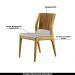 Kit 2 Cadeiras Decorativas Sala de Jantar Madeira Maciça Bruyne PU Sintético/Linho Marrom/Bege G13 - Gran Belo
