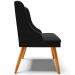 Kit 2 Cadeiras Decorativas Sala de Jantar Pés Palito de Madeira Firenze Suede Preto/Natural G19 - Gran Belo