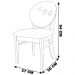 Kit 2 Cadeiras Decorativas Sala de Jantar Teseu Madeira Maciça Poliéster Bege/Imbuia G42 - Gran Belo