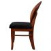 Kit 2 Cadeiras Decorativas Sala de Jantar Teseu Madeira Maciça Poliéster Preto/Imbuia G42 - Gran Belo