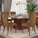 Kit 2 Cadeiras de Jantar Duque PU Marrom Design Elegante Pés Madeira G48 - Gran Belo
