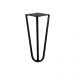 Kit 2 Pés de Metal 15 CM Hairpin Legs Mesas de Centro Puffs Preto G41
