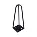 Kit 2 Pés de Metal 15 CM Hairpin Legs Mesas de Centro Puffs Preto G41