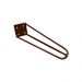 Kit 2 Pés de Metal 25 CM Hairpin Legs Rack e Puffs Bronze G41