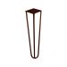 Kit 2 Pés de Metal 25 CM Hairpin Legs Rack e Puffs Bronze G41