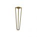 Kit 2 Pés de Metal 30 CM Hairpin Legs Mesa de Canto Rack e Puffs Dourado G41