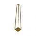 Kit 2 Pés de Metal 30 CM Hairpin Legs Mesa de Canto Rack e Puffs Dourado G41