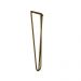 Kit 2 Pés de Metal 30 CM Hairpin Legs Mesa de Canto Rack e Puffs Dourado G41