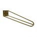 Kit 2 Pés de Metal 30 CM Hairpin Legs Mesa de Canto Rack e Puffs Dourado G41