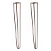 Kit 2 Pés de Metal 60 CM Hairpin Legs Mesa de Canto Aparador Bronze G41