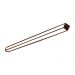 Kit 2 Pés de Metal 60 CM Hairpin Legs Mesa de Canto Aparador Bronze G41