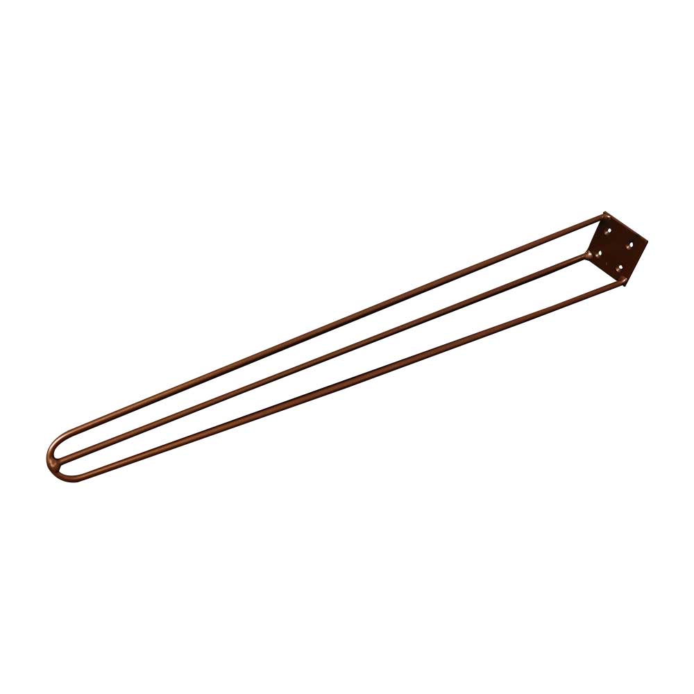 Kit 2 Pés de Metal 60 CM Hairpin Legs Mesa de Canto Aparador Bronze G41
