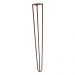Kit 2 Pés de Metal 60 CM Hairpin Legs Mesa de Canto Aparador Bronze G41