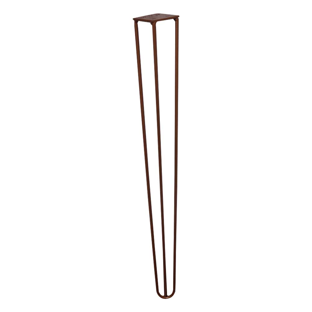 Kit 2 Pés de Metal 60 CM Hairpin Legs Mesa de Canto Aparador Bronze G41