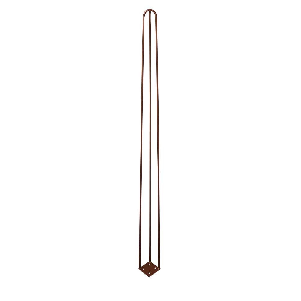 Kit 2 Pés de Metal 90 CM Hairpin Legs Aparador e Mesa de Canto Bronze G41