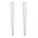 Kit 2 Pés de Metal 90 CM Hairpin Legs Aparador e Mesa de Canto Dourado G41