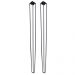 Kit 2 Pés de Metal 90 CM Hairpin Legs Aparador e Mesa de Canto Preto G41