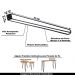 Kit 2 Pés de Metal 90 CM Hairpin Legs Aparador e Mesa de Canto Preto G41