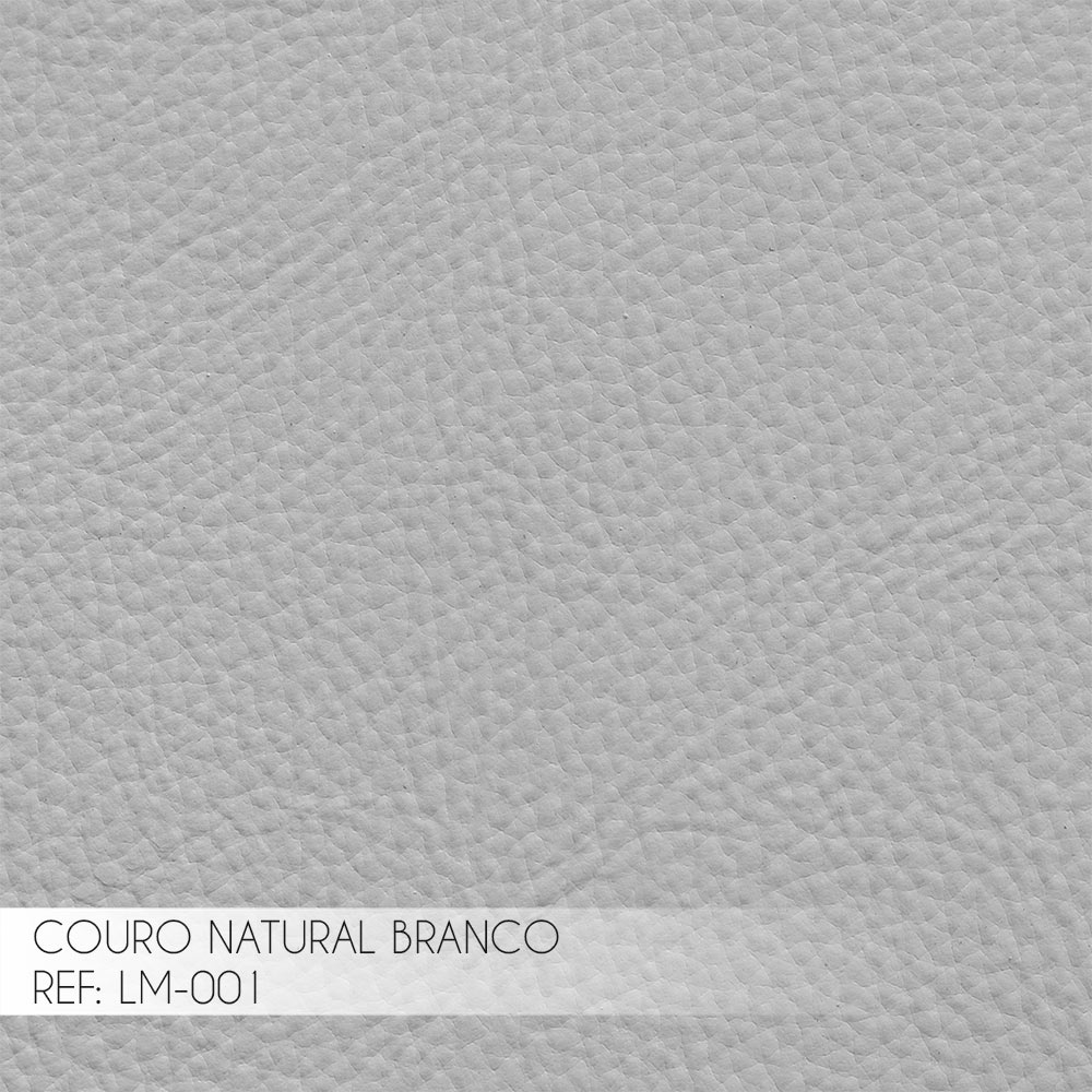 Kit 2 Poltrona Decorativa Sala de Estar Costela Couro Branco G34 - Gran Belo
