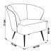 Kit 2 Poltrona Decorativa Sala de Estar Lucca Veludo Telha G15 - Gran Belo