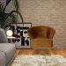 Kit 2 Poltrona Decorativa Sala de Estar Lucca Veludo Telha G15 - Gran Belo