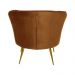 Kit 2 Poltrona Decorativa Sala de Estar Lucca Veludo Telha G15 - Gran Belo