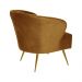 Kit 2 Poltrona Decorativa Sala de Estar Lucca Veludo Telha G15 - Gran Belo