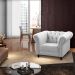 Kit 2 Poltronas Decorativa Maggiore Couro Branco - Gran Belo