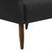 Kit 2 Poltronas Decorativa Nagoya Pés Madeira Corano Preto - Gran Belo