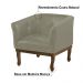 Kit 2 Poltronas Decorativa Noah Couro Cinza - Gran Belo