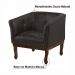 Kit 2 Poltronas Decorativa Noah Couro Marrom Fosco - Gran Belo