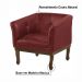 Kit 2 Poltronas Decorativa Noah Couro Vermelho - Gran Belo